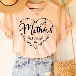 Mother Heart Shirt Word Cloud Mom Tee